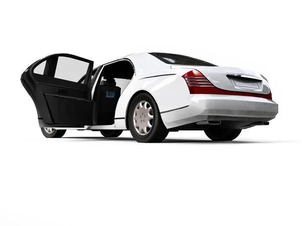 Render Image Representing White High Class Limousine White High Class — Stock Photo, Image