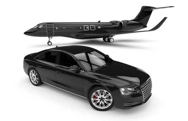 3D görüntü yüksek sınıflı limuzin / yüksek sınıflı limuzini temsil ediyor