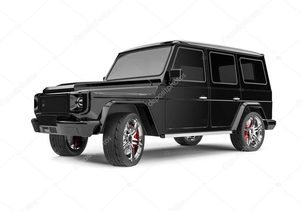 3D render image representing an luxury suv / Luxury SUV