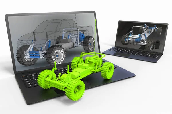 3 boyutlu yazılımla bilgisayar destekli tasarım. İş, kalkınma.