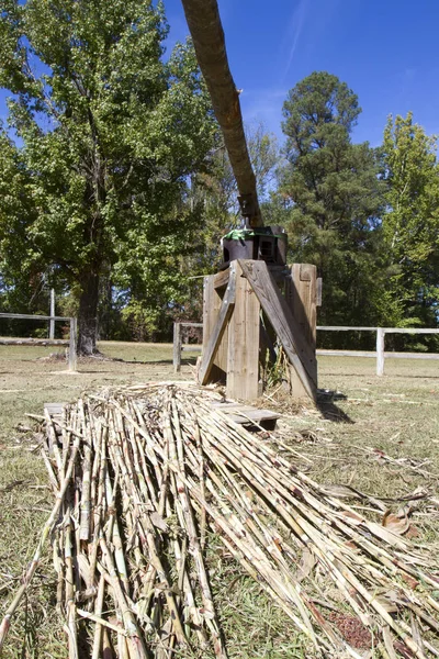 Antique sugar cane grinder