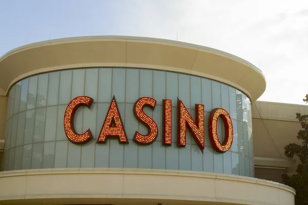 Casino sign in lights