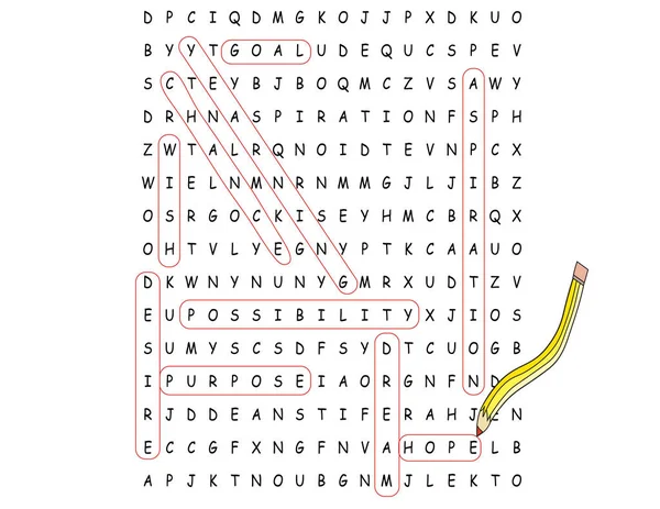 Finding Hidden Hope Word Search Puzzle