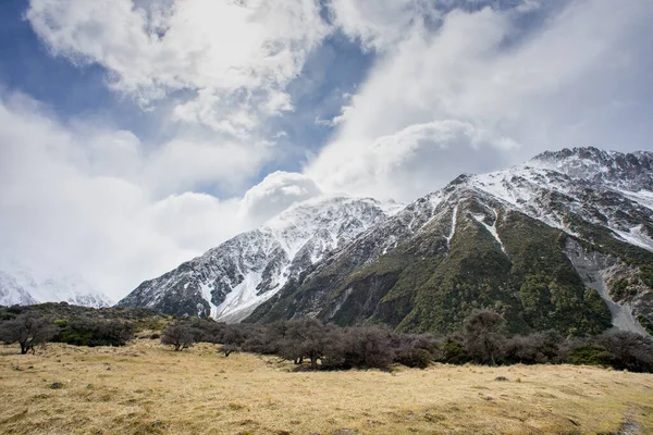 Tor Turystyczny Hooker Valley Mount Cook Nowa Zelandia — Zdjęcie stockowe