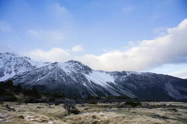 Beautiful Mountain Scenery Hooker Valley Mount Cook — Stock Photo, Image