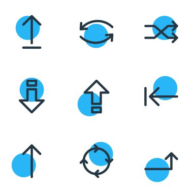 9 işareti simgeler vektör Illustration. Günah çıkarma, düzenlenebilir paket göndermek, zam ve diğer öğeleri.