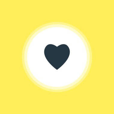 Vektör çizim kalp simgesi. Güzel Web öğesi de aşk öğesi olarak kullanılabilir.