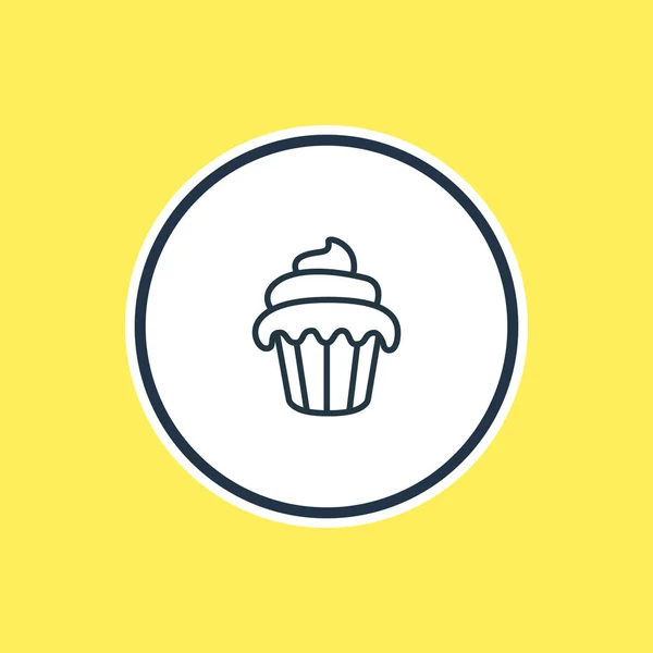 Vectorillustratie van Muffin overzicht. Mooie feestzaal Element kan ook gebruikt worden als Element van de Cupcake. — Stockvector