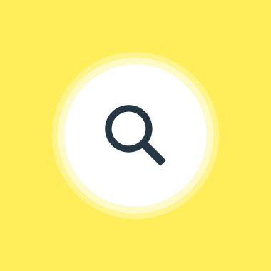 Arama simge vektör Illustration. Güzel User öğesi de büyüteç öğesi olarak kullanılabilir.