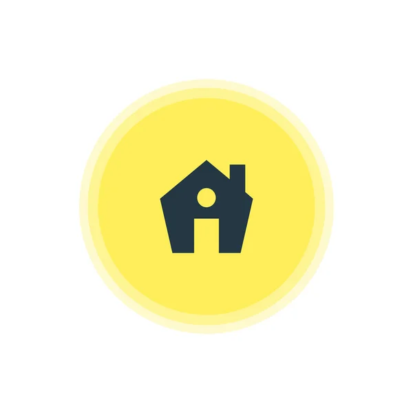Vector Illustration Of House Icon. Beautiful Map Element Also Can Be Used As Home Element. — Stock Vector