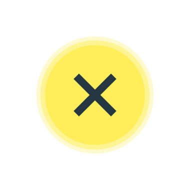 İptal simge vektör Illustration. Güzel üye öğesi de yanlış eleman kullanılabilir..