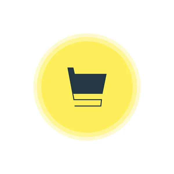 Vector Illustration Of Shopping Cart Icon. Beautiful Internet Element Also Can Be Used As Trolley Element. — Stock Vector