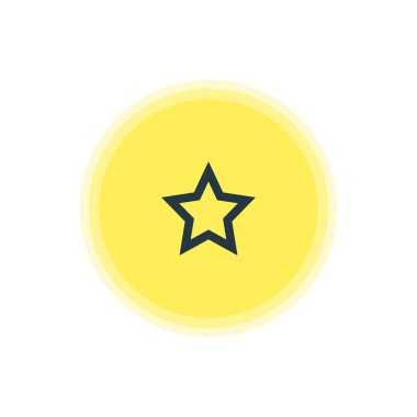 Yıldız simgesi vektör Illustration. Güzel User öğesi de yıldız öğesi olarak kullanılabilir.