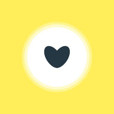 Aşk simge vektör Illustration. Check-In güzel öğesi de kalp öğesi olarak kullanılabilir.