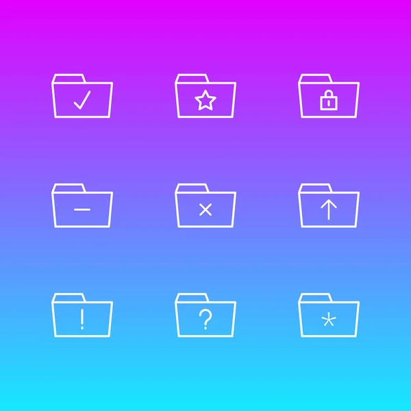 Вектор развития 9 Der Icons. Editable Pack of important, Significant, Submit and Other Elements . — стоковый вектор