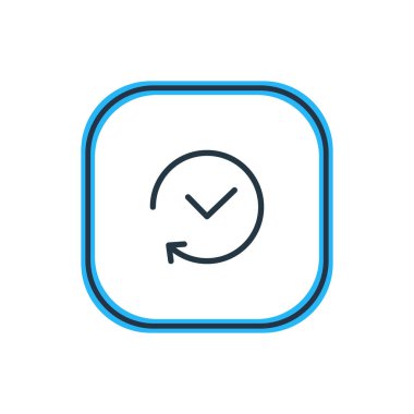 Geçmiş anahat vektör Illustration. Güzel App öğesi de son öğesi olarak kullanılabilir.