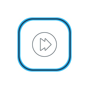 İleri anahat vektör Illustration. Güzel bir müzik öğesi de gelişmiş öğesi olarak kullanılabilir.