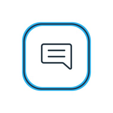 Yorum anahat vektör Illustration. Güzel App öğesi de not öğesi olarak kullanılabilir.