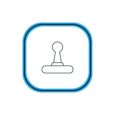 Oyun çubuğu anahat vektör Illustration. Güzel not defteri öğesi de oyun kumandası öğesi olarak kullanılabilir.