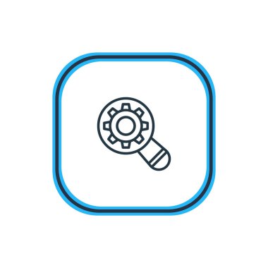 Araştırma anahat vektör Illustration. Güzel pazarlama öğesi de analiz öğesi olarak kullanılabilir.