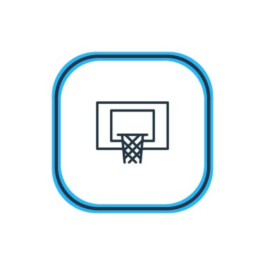 Hoop anahat vektör Illustration. Güzel Fitness öğesi de basketbol öğesi olarak kullanılabilir.