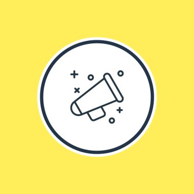 Anahat reklam vektör çizim. Güzel pazarlama öğesi de duyuru öğesi olarak kullanılabilir.