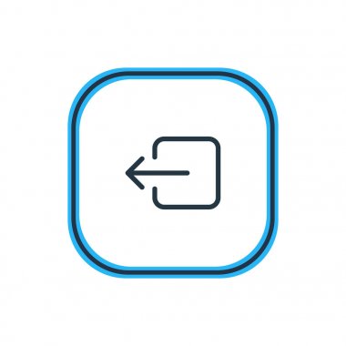 Vektör çizim oturumu anahat kapat. Güzel ek öğe de çıkış öğesi olarak kullanılabilir.