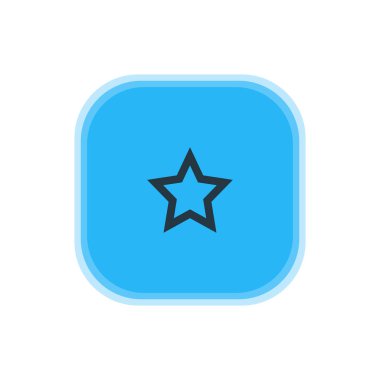 Yıldız simgesi vektör Illustration. Güzel arabirimi öğesi de yıldız öğesi olarak kullanılabilir.