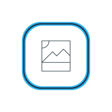 Vektör Illustration resim anahat. Güzel Internet öğesi de fotoğraf öğesi olarak kullanılabilir.