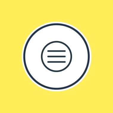 Vektör çizim menüsünde Anahat. Güzel ek öğe liste öğesi olarak da kullanılabilir.