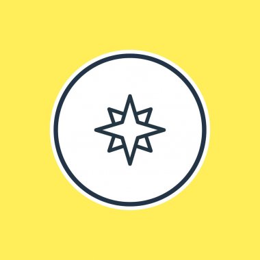 Yıldız anahat vektör Illustration. Güzel takımyıldızı öğesi de favori öğesi olarak kullanılabilir.