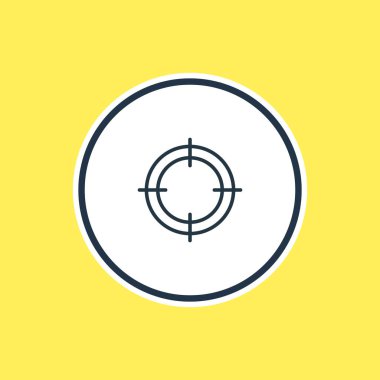 Hedef anahat vektör Illustration. Güzel Fitness öğesi de keskin nişancı öğesi olarak kullanılabilir.