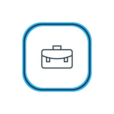 Evrak Çantası'nı anahat vektör Illustration. Güzel eğitim öğesi de portföy öğe olarak kullanılabilir.