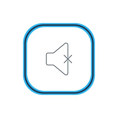 Sessiz anahat vektör Illustration. Güzel melodi öğesi de sessiz öğesi olarak kullanılabilir.