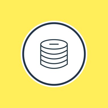 Ödeme anahat vektör Illustration. Güzel ticaret öğe öğe olarak eksi de kullanılabilir..