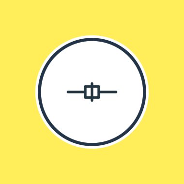 Vektör çizim bağlı anahat. Güzel ağ öğesi de kablo öğesi olarak kullanılabilir.