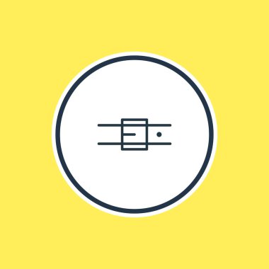 Kemer anahat vektör Illustration. Güzel bir elbise eleman da kayış öğesi olarak kullanılabilir.