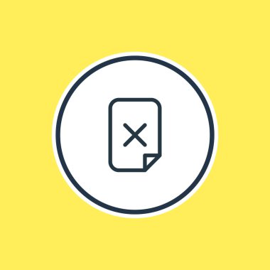 Sil dosya anahat vektör Illustration. Güzel depolama öğesi de Kaldır öğesi olarak kullanılabilir.