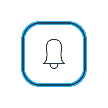 Bell anahat vektör Illustration. Güzel eğitim öğesi de Jingle öğesi olarak kullanılabilir.