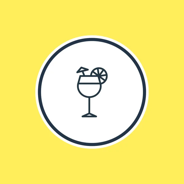 Illustrazione vettoriale del profilo della bevanda. Bella bevanda elemento può essere utilizzato anche come elemento Margarita . — Vettoriale Stock