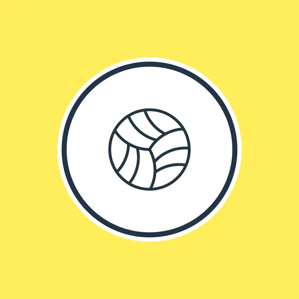 Vectorillustratie van volleybal overzicht. Mooie Sport Element kan ook gebruikt worden als spelelement. — Stockvector