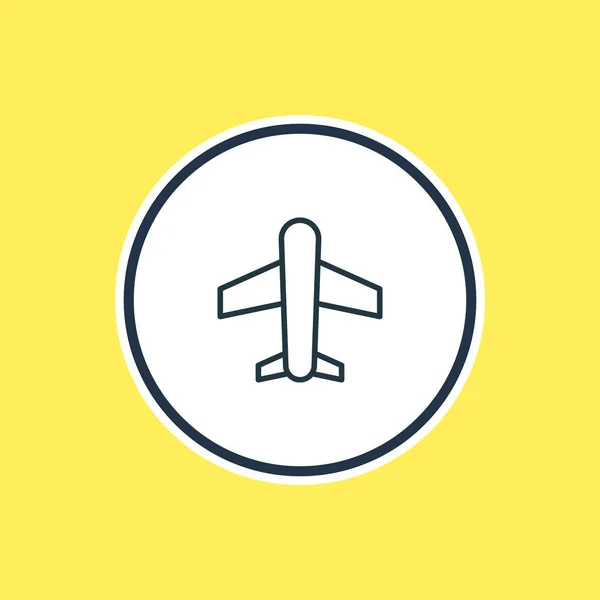 Illustrazione vettoriale del profilo dell'aereo. Bella stagione elemento può essere utilizzato anche come elemento aereo . — Vettoriale Stock