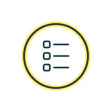 Vektör çizim listesi simgesini satırı. Güzel office öğesi de görev simgesi öğesi olarak kullanılabilir.