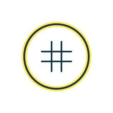 Vektör çizim kılavuz simgesini çizgisi. Güzel app öğesi de kafes simgesi öğesi olarak kullanılabilir.