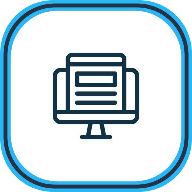 Katlama simgesi çizgisinin üstündeki vektör illüstrasyonu. Güzel reklam ögesi belge simgesi olarak da kullanılabilir.