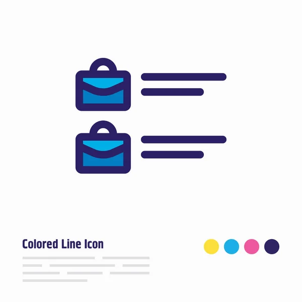 illustration of jobs open icon colored line. Beautiful marketing element also can be used as business icon element.