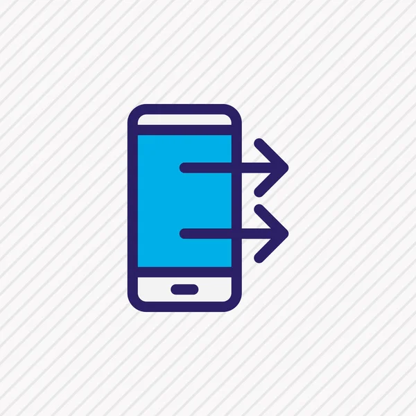 Illustration of loading icon colored line. Beautiful smartphone element also can be used as upload icon element. — Stock Photo, Image