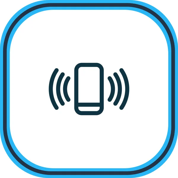 Vector illustration of calling icon line. Beautiful phone element also can be used as ring icon element. — Stock Vector