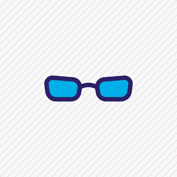 Vector illustration of glasses icon colored line. Beautiful lifestyle element also can be used as sunglasses icon element. — Stock Vector