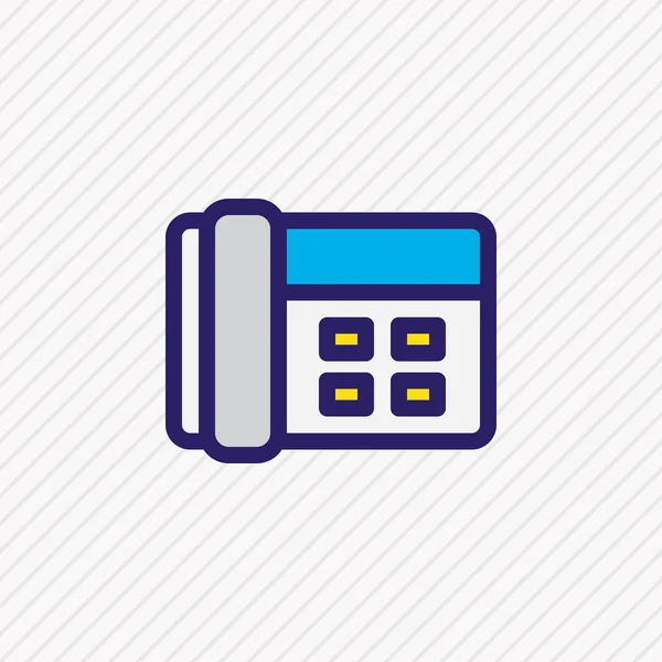 Illustrazione vettoriale dell'icona del telefono linea colorata. Bellissimo elemento multimediale può anche essere utilizzato come elemento icona di chiamata . — Vettoriale Stock